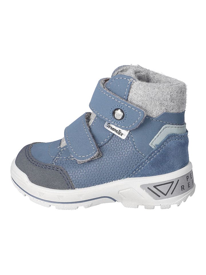 Leren winterboots "Finn" blauw