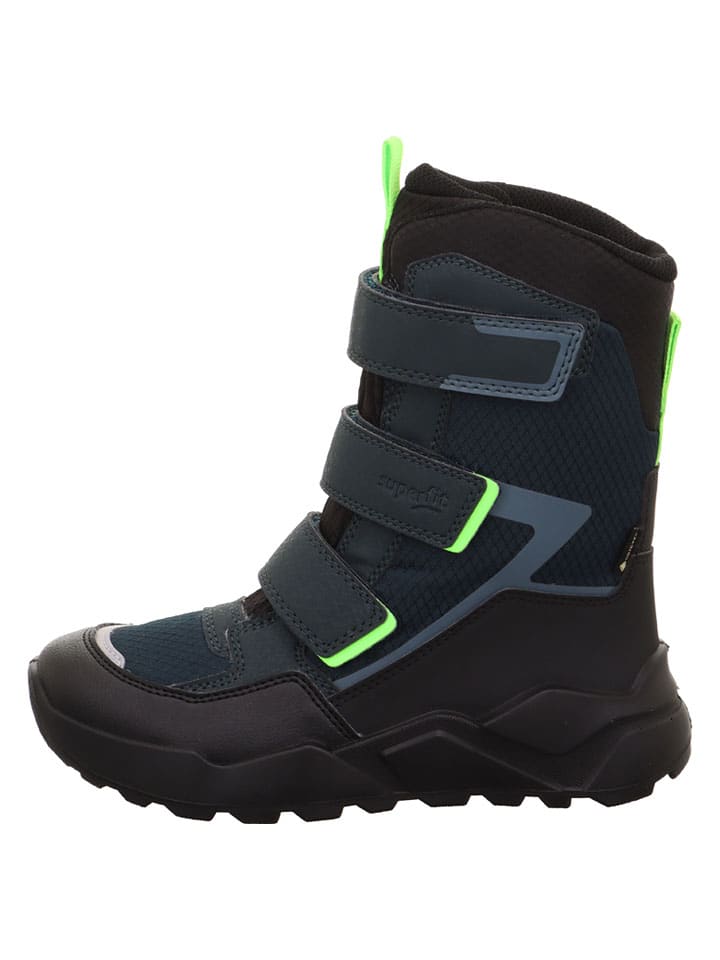 Leder-Winterboots "Rocket" in Schwarz