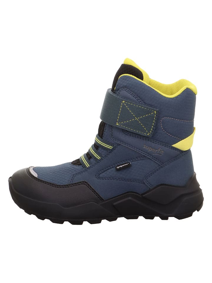 Leder-Winterboots "Rocket" in Dunkelblau