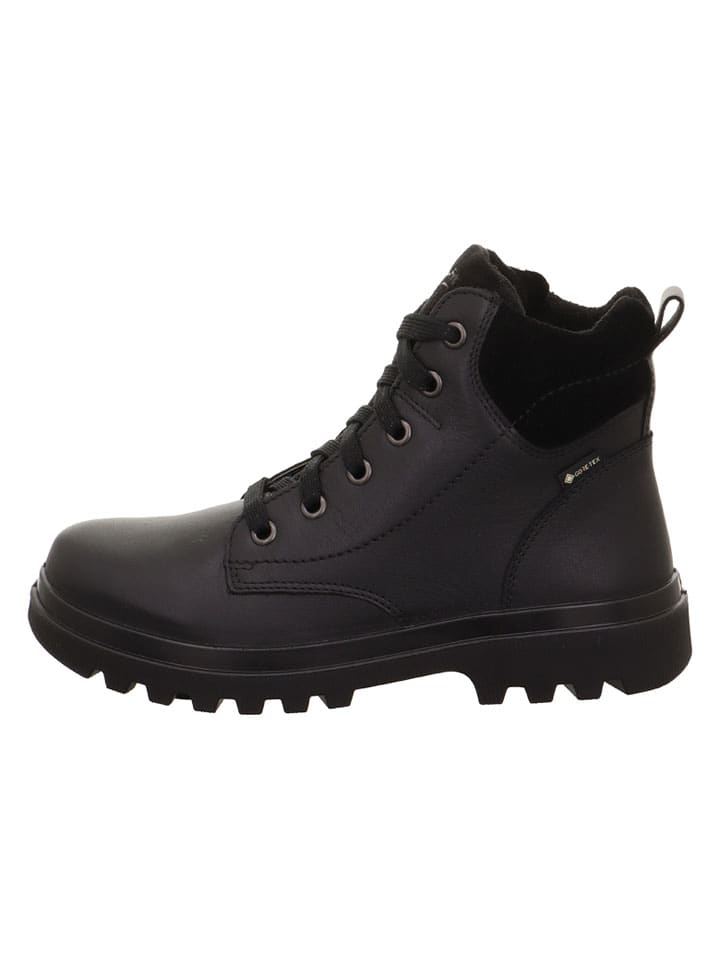 Leder-Winterboots "Abby Nova" in Schwarz