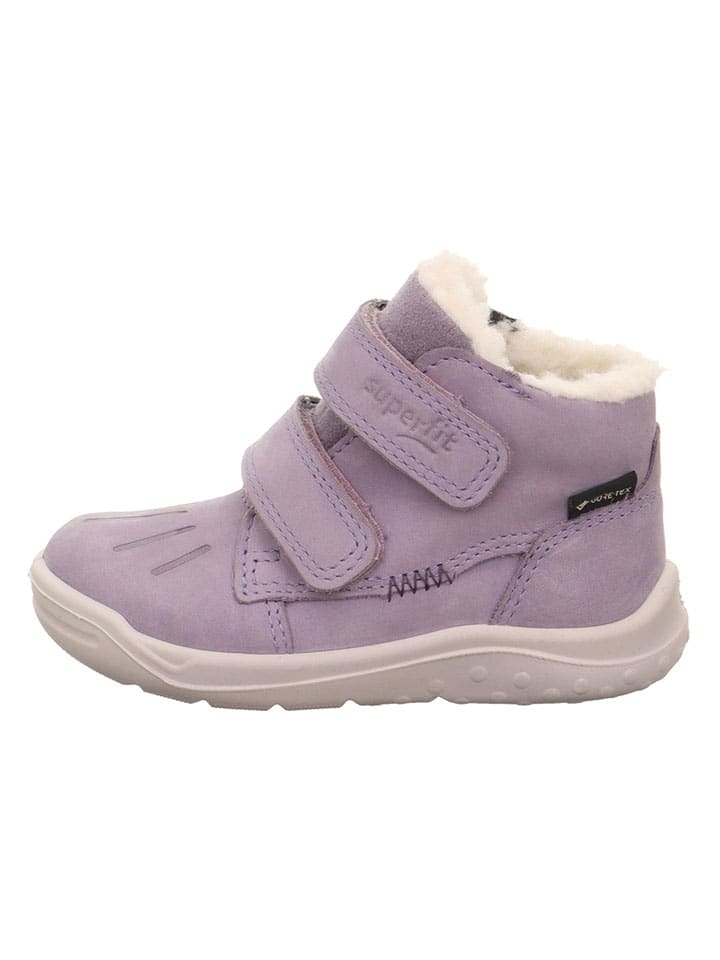 Leder-Winterboots "Whaley" in Lila