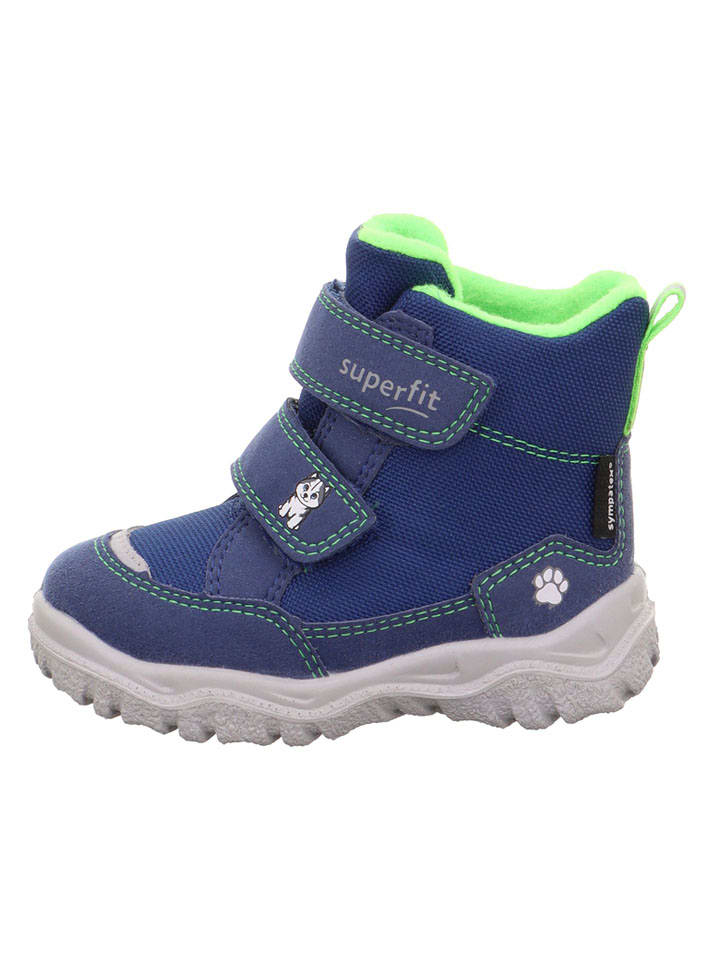 Botki zimowe "Husky" w kolorze niebieskim