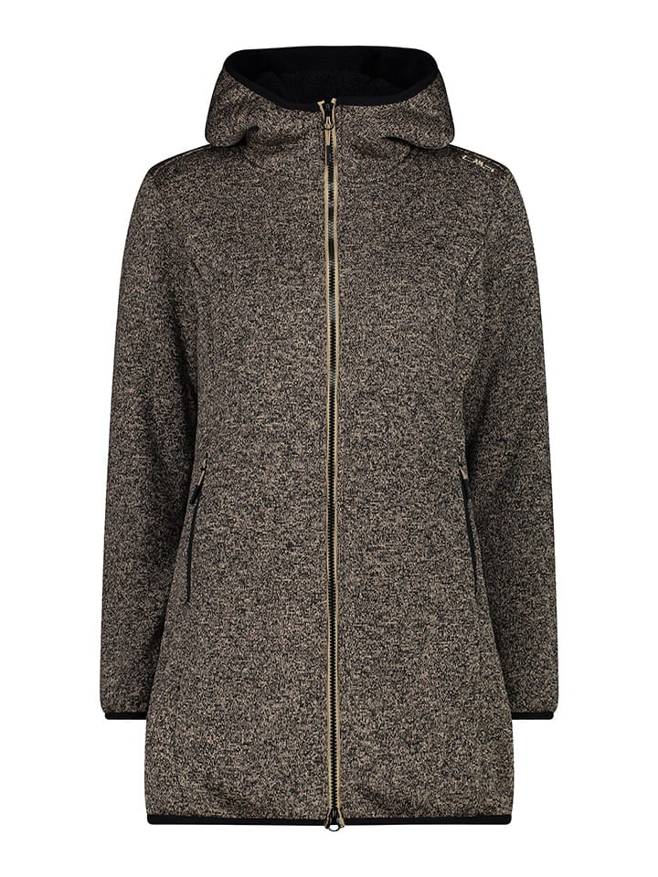 Parka w kolorze beżowo-szarym