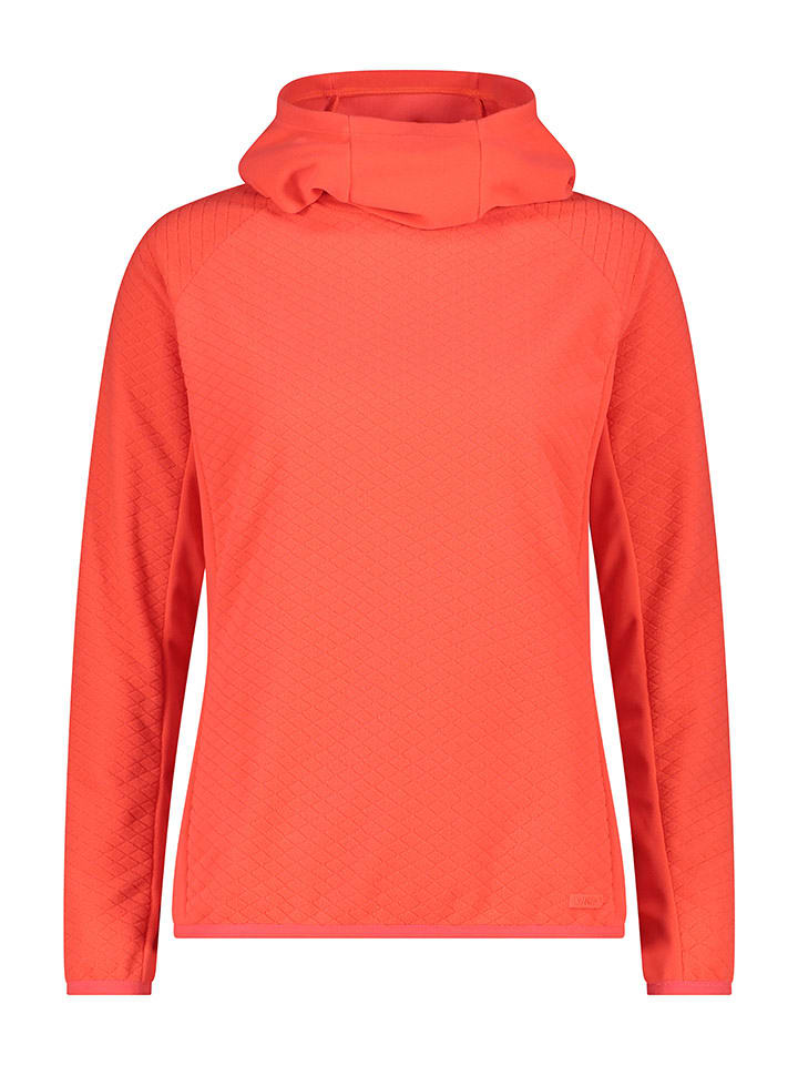 Fleece hoodie oranje