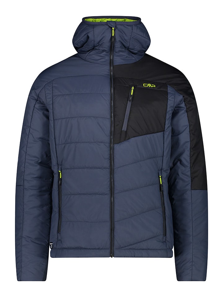 Functionele jas donkerblauw/zwart