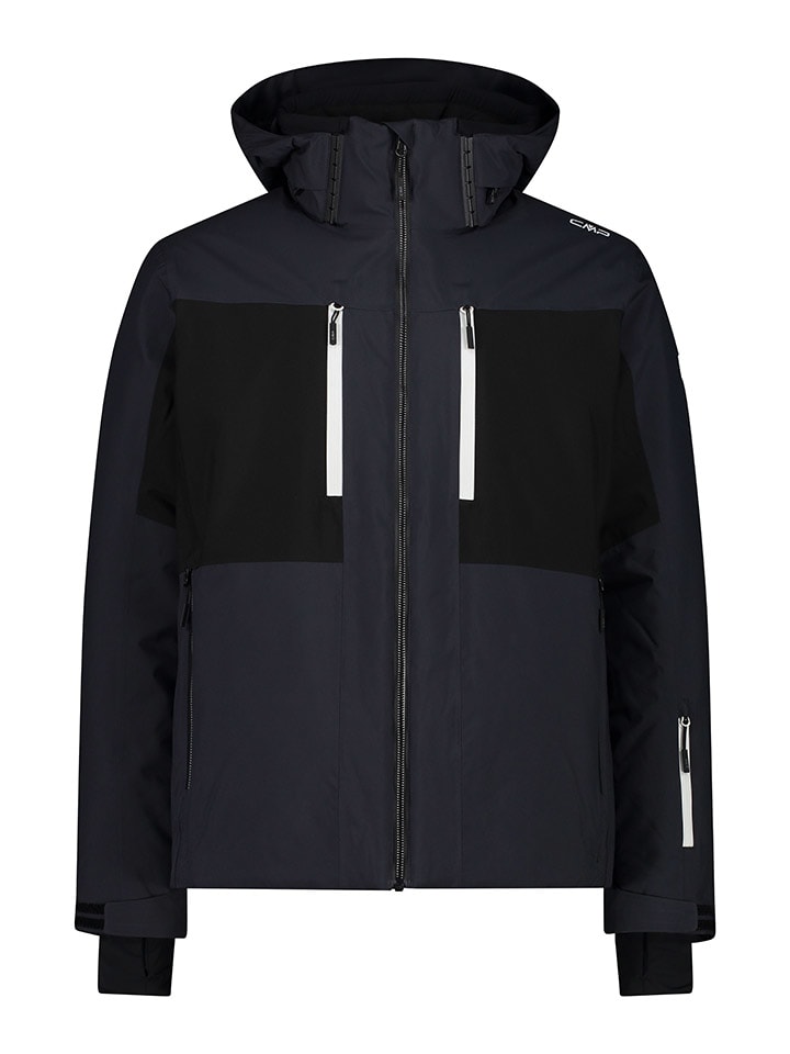 Ski-/ Snowboardjacke in Anthrazit/ Schwarz