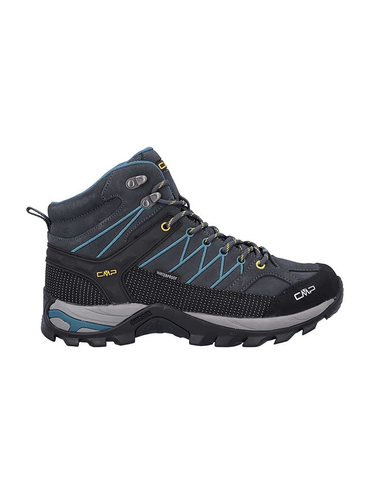 Leder-Trekkingschuhe "Rigel" in Dunkelblau