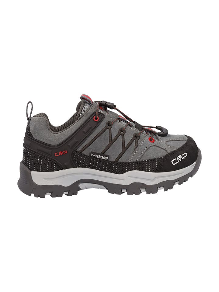 Leren trekkingschoenen "Rigel" zwart/grijs