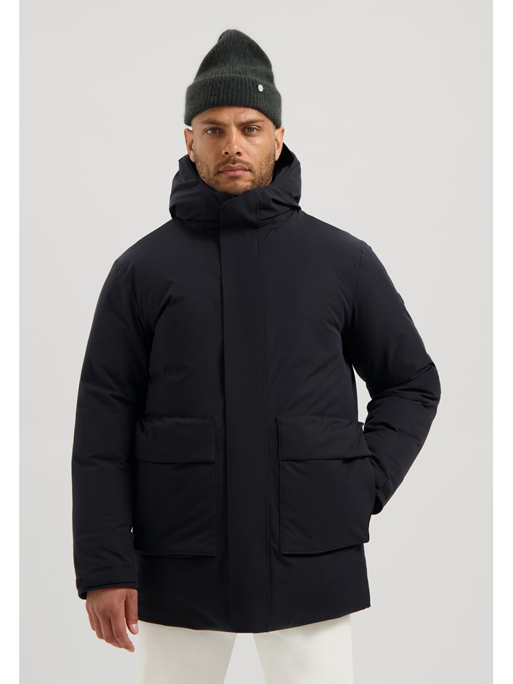 Parka w kolorze czarnym
