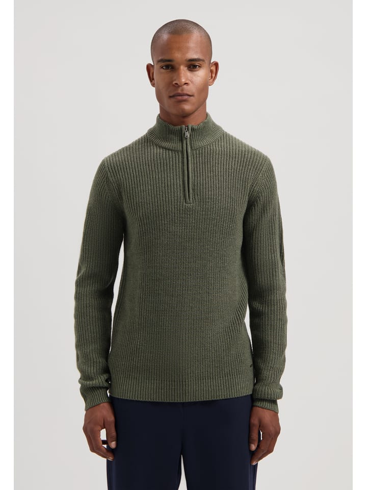 Sweter w kolorze ciemnozielonym