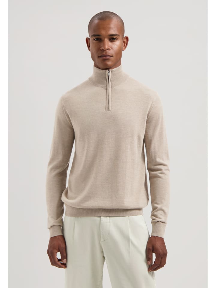Wollpullover in Sand
