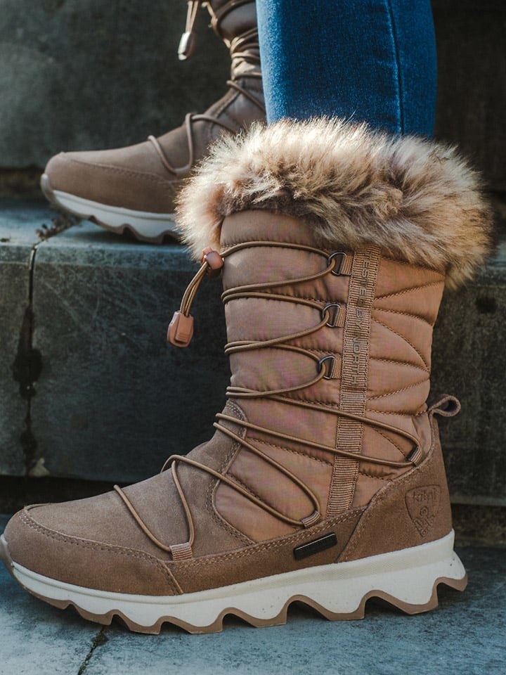 Winterboots "Frozen" in Hellbraun