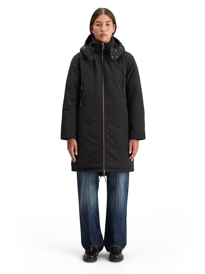 Parka in Schwarz