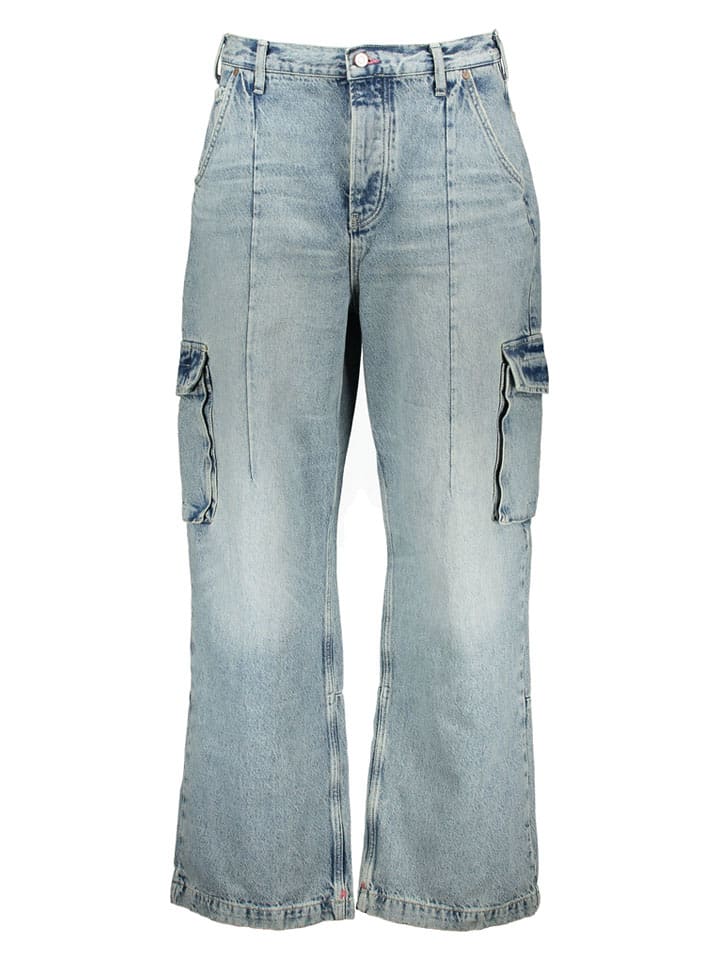 Cargojeans - Relaxed fit - in Hellblau