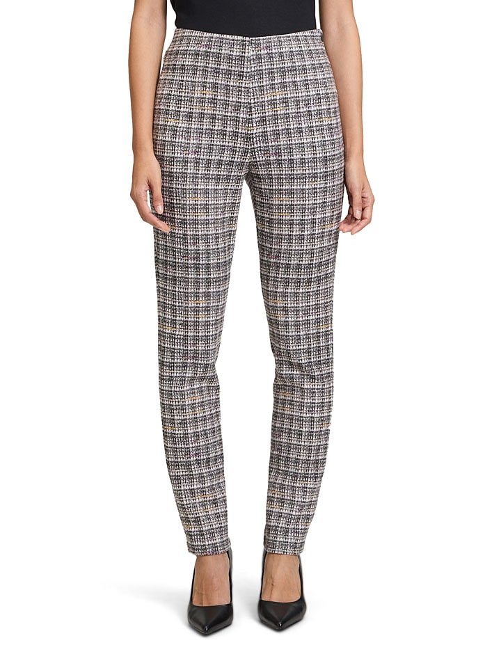 Hose in Grau/ Beige