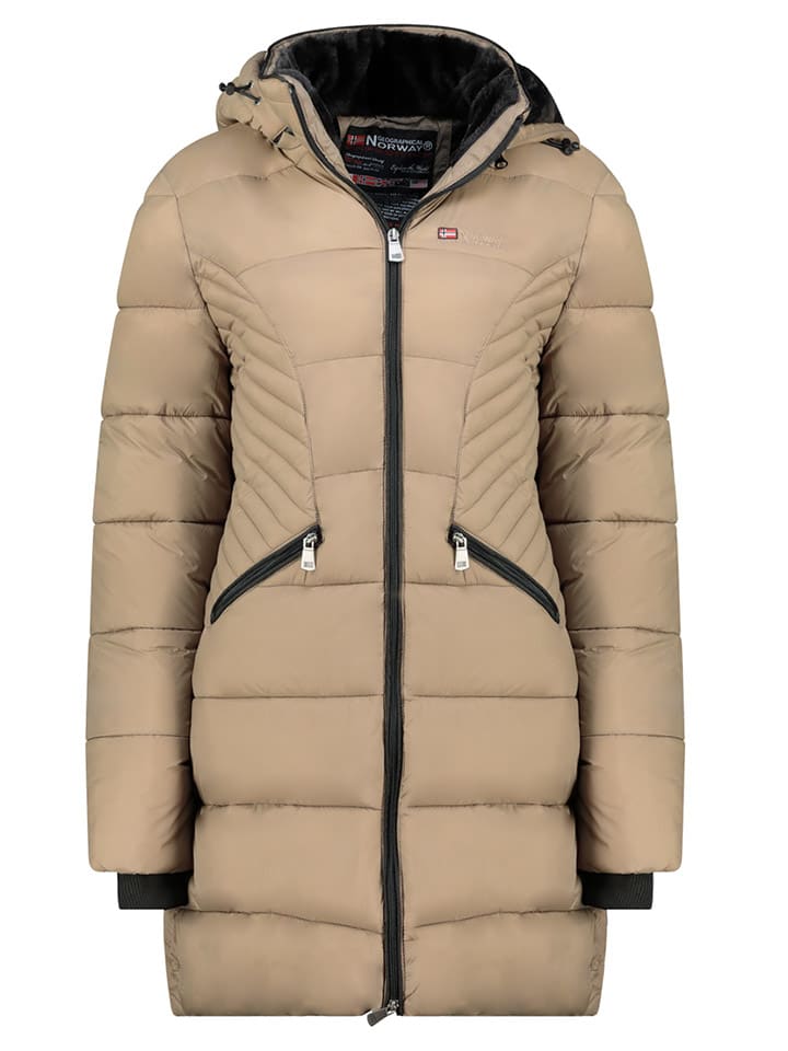 Wintermantel "Bee" taupe
