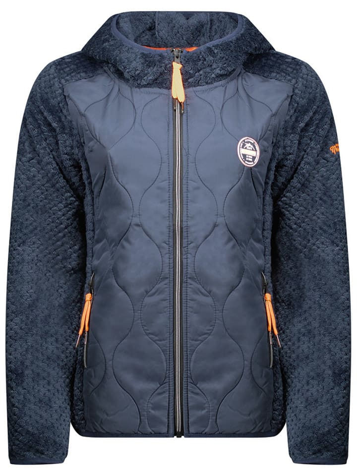 Fleece vest "Torsade" donkerblauw