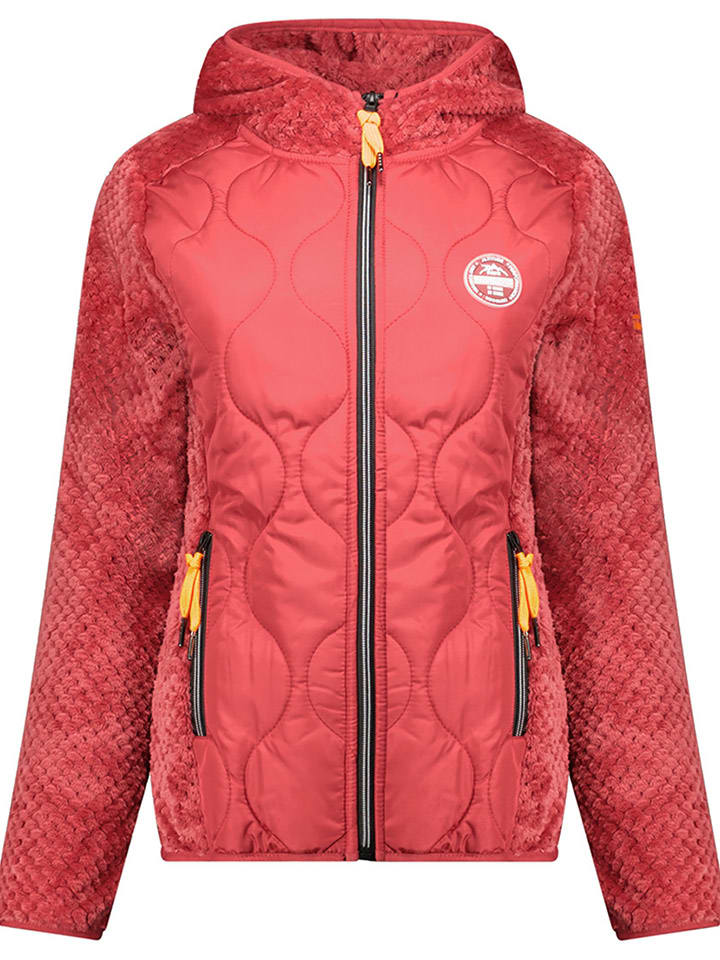 Fleece vest "Torsade" koraalrood