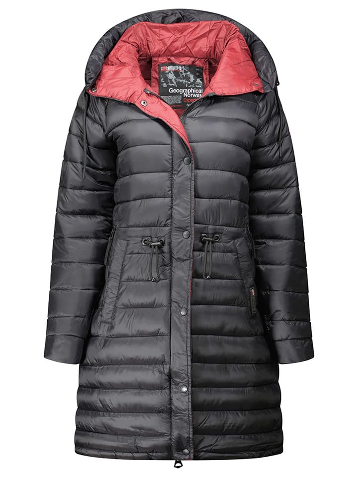 Steppmantel "Batiga" in Schwarz