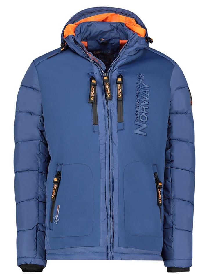 Geographical Norway Winterjas voor heren, gewatteerd, met capuchon, warm gevoerd, voor skiën/snowboarden, winter/herfst, maat S tot 7XL, donkergrijs, 5XL