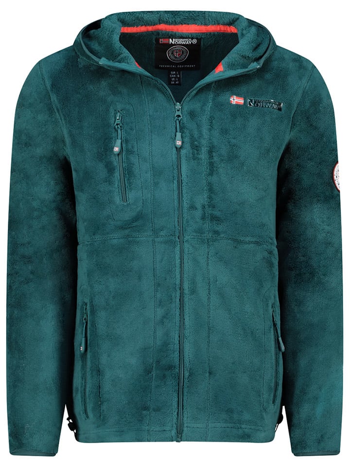 Fleece vest "Upload" groen