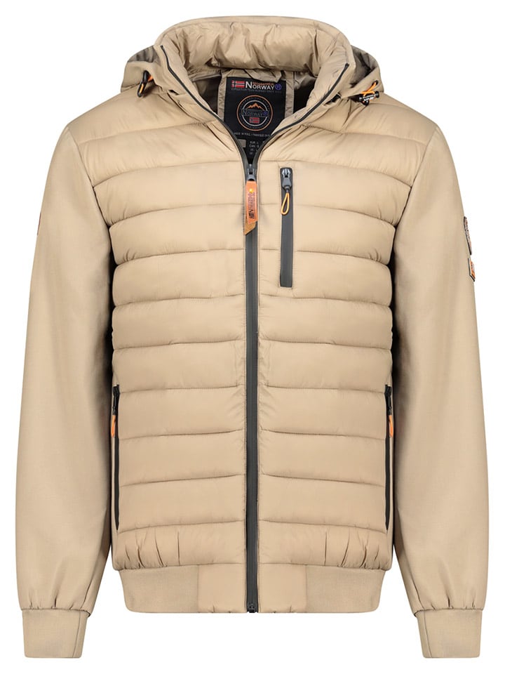 Doorgestikte jas "Boswell" beige