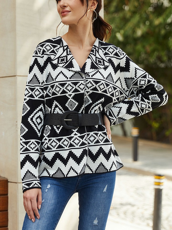 Vest zwart/wit