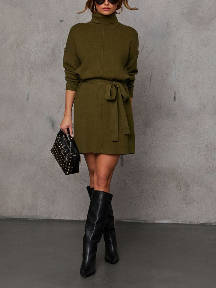 Sukienka w kolorze khaki