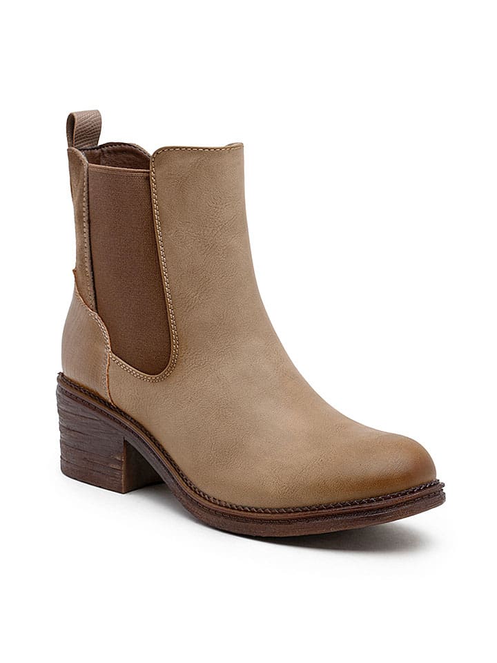 Chelsea-Boots in Hellbraun
