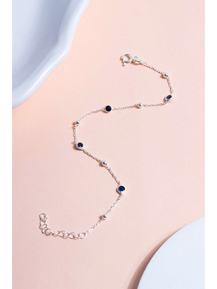 Zilveren armband met edelstenen