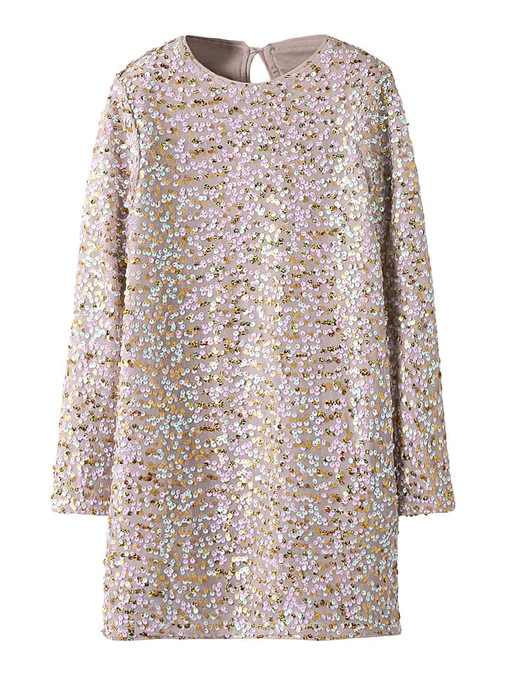 Kleid "Prullas" in Beige/ Gold/ Rosa
