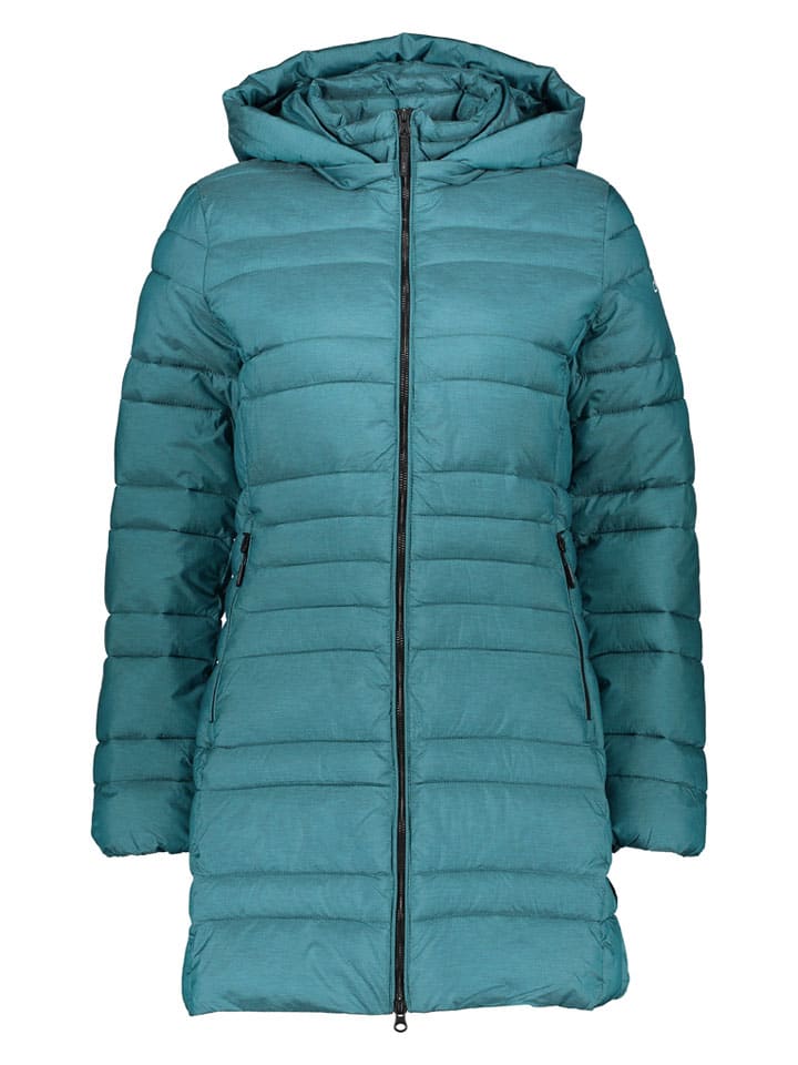 Wintermantel turquoise