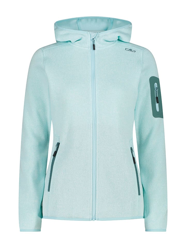 Fleece vest turquoise
