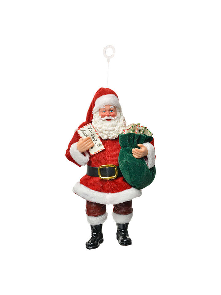 Dekoanhänger "Weihnachtsmann" in Rot - (H)17 cm