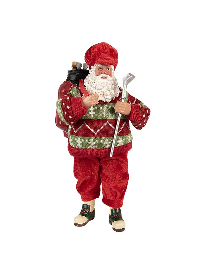 Dekofigur "Weihnachtsmann" in Rot - (H)28 cm