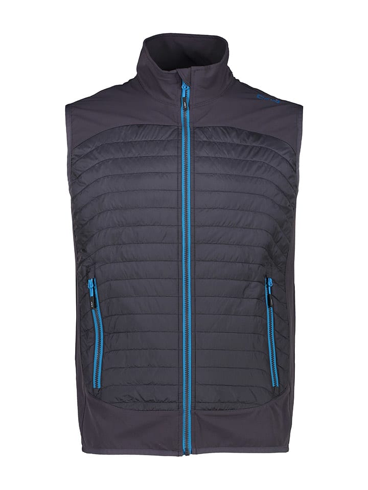 Funktionsweste in Grau/ Blau