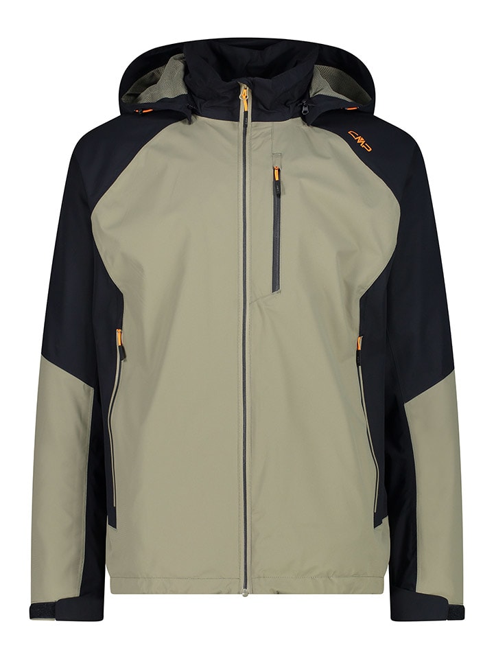 Funktionsjacke in Beige/ Schwarz