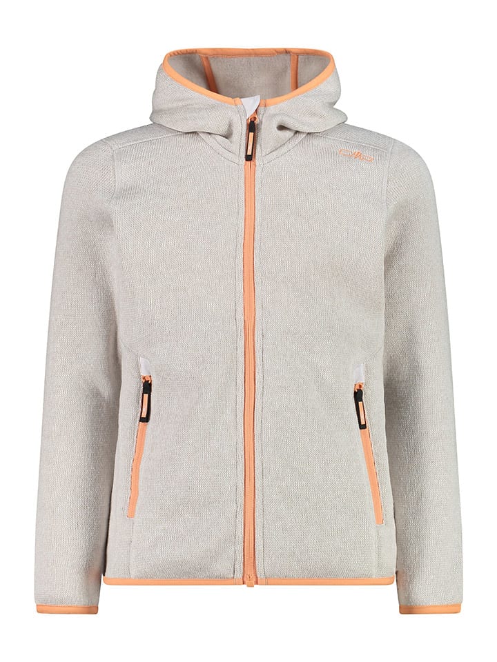 Fleece vest beige