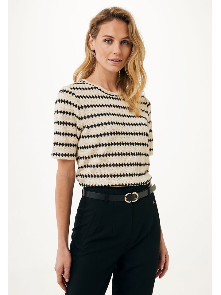 Trui beige/zwart