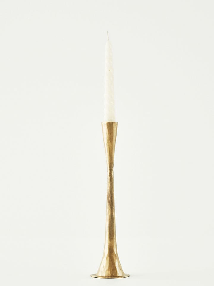 Świecznik "Dupni" w kolorze złotym - wys. 28 x Ø 7 cm