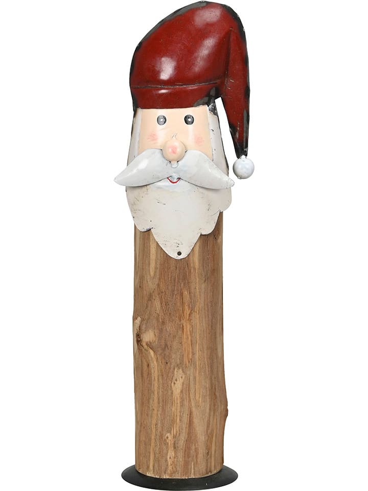 Figurka dekoracyjna w kolorze jasnobrązowo-czerwonym - 12 x 40 x 10 cm
