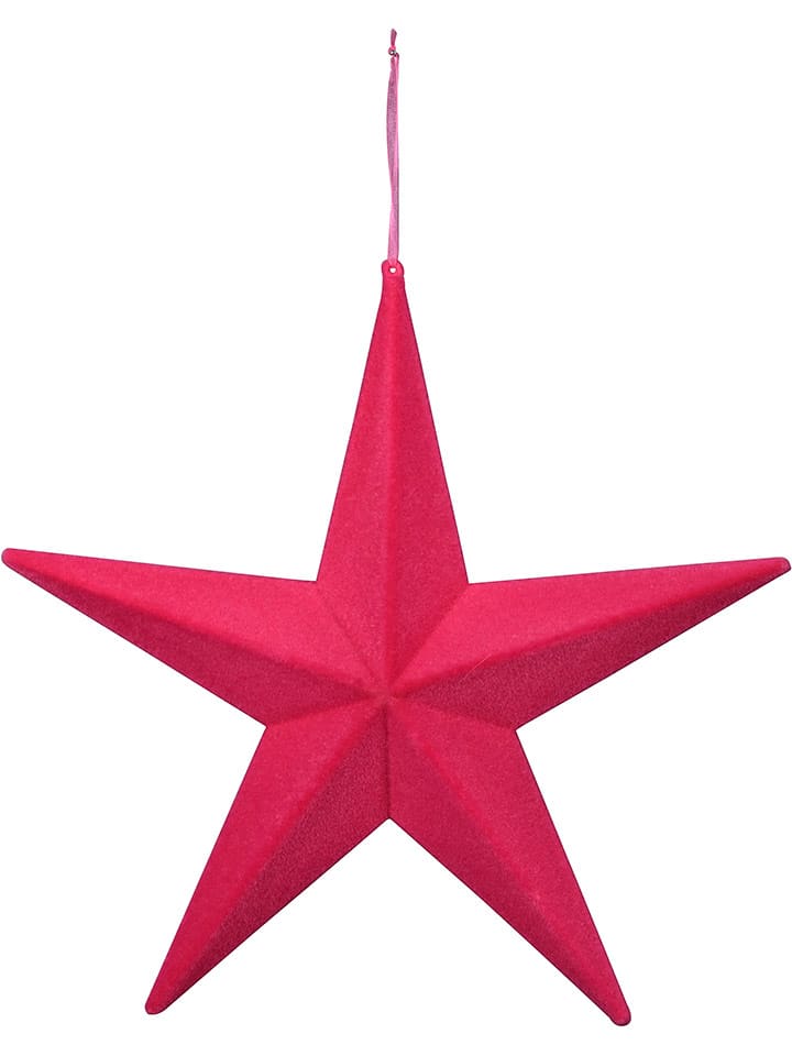 Dekoanhänger "Stern" in Pink - Ø 31 cm