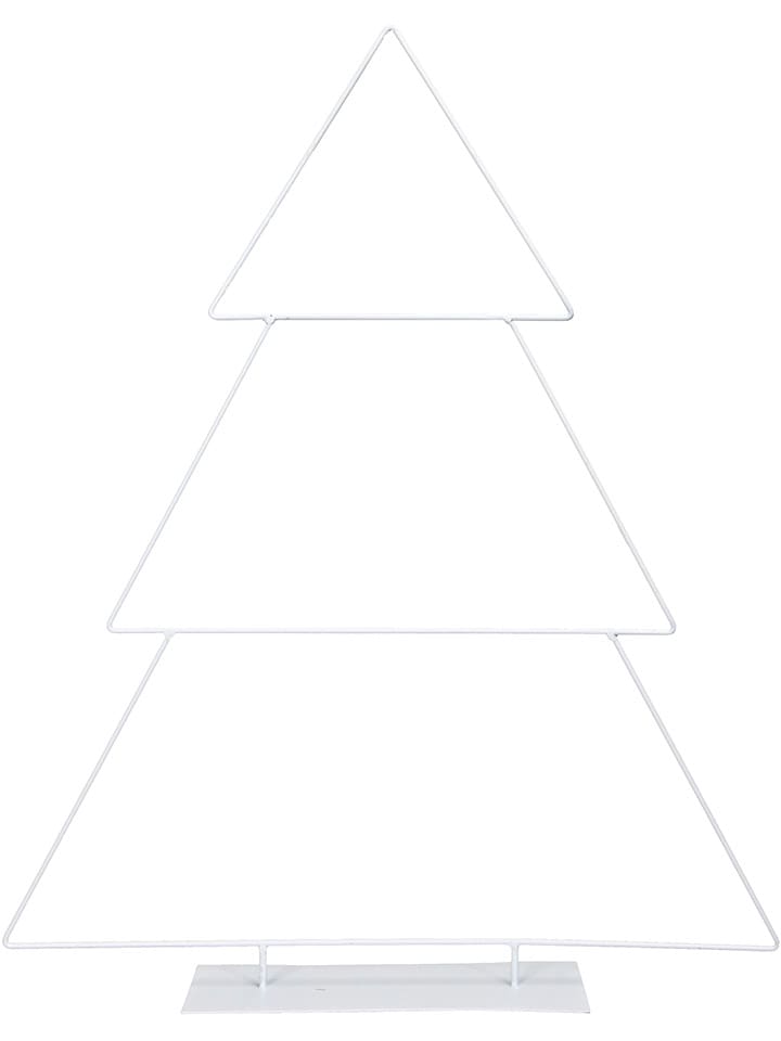 Dekofigur "Baum" in Weiß - (B)49 x (H)61 cm