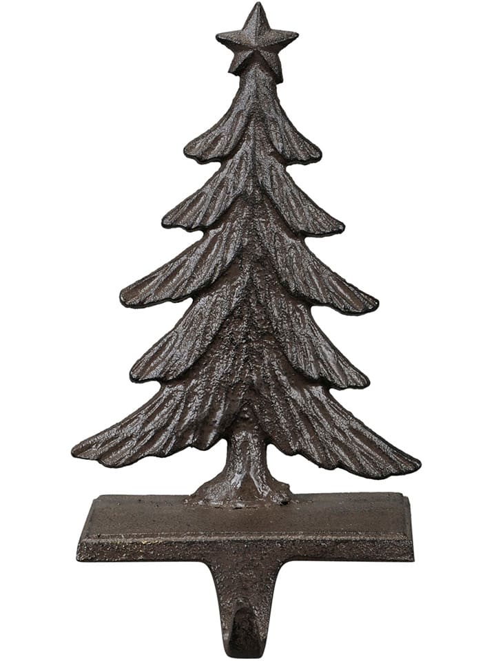 Uchwyt "Fir Tree" w kolorze czarnym na wieniec - 12 x 22 x 11 cm