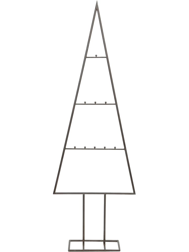 Drzewko dekoracyjne w kolorze srebrnym - 40 x 118 x 14 cm