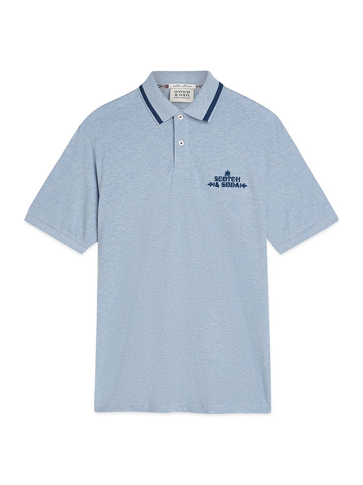 Poloshirt in Hellblau