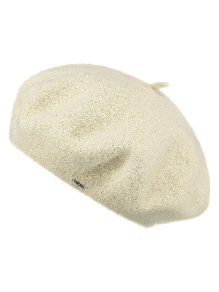 Wełniany beret "Sambre" w kolorze kremowym