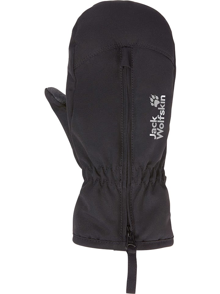 Funktionsfäustlinge "Easy Zip" in Schwarz