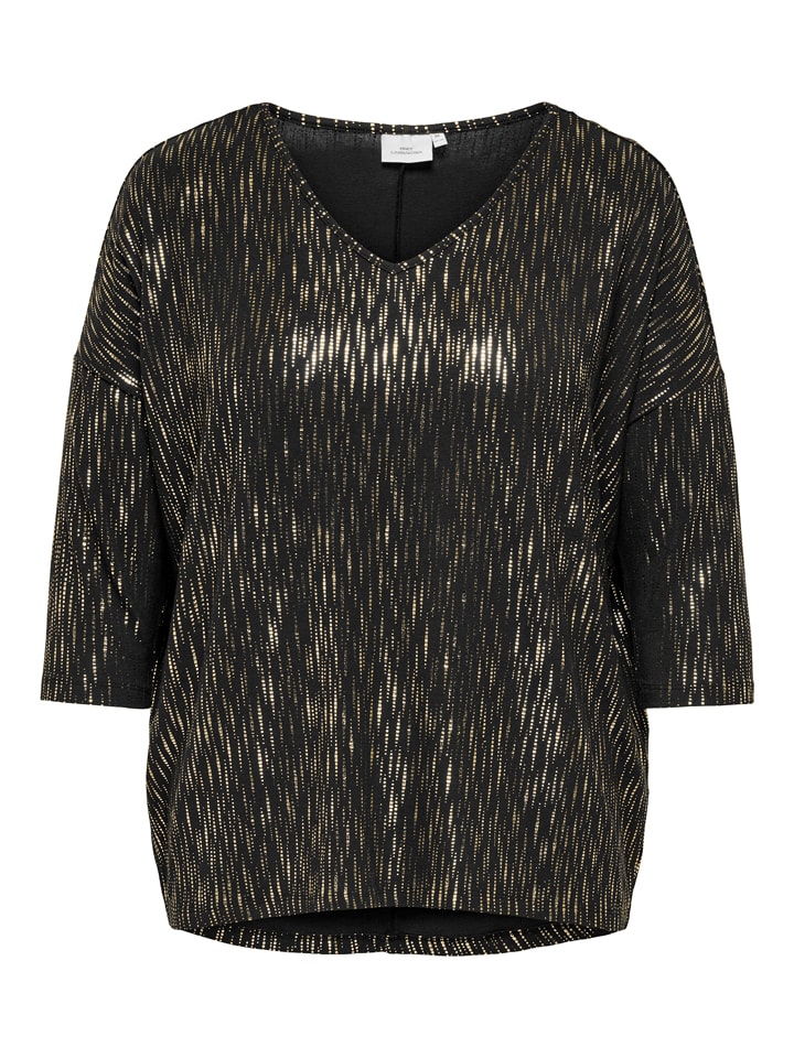 Bluse in Schwarz/ Gold