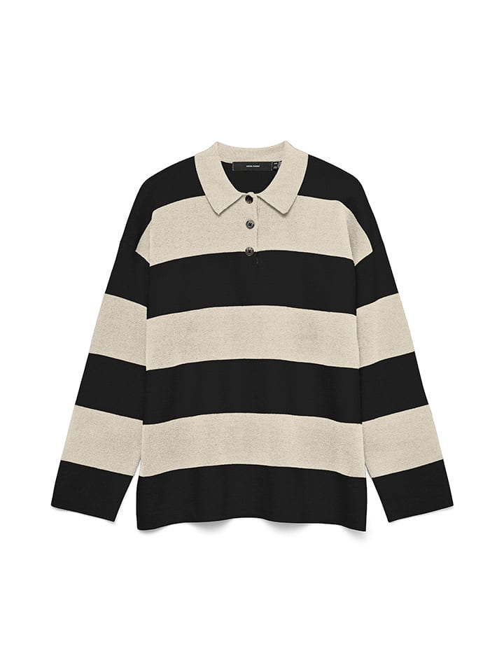 Trui beige/zwart